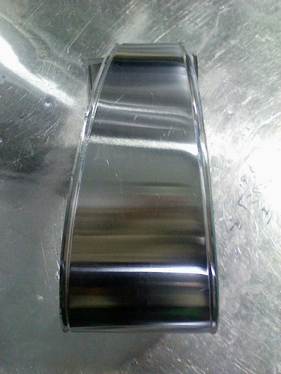 金屬板壓邊后效果